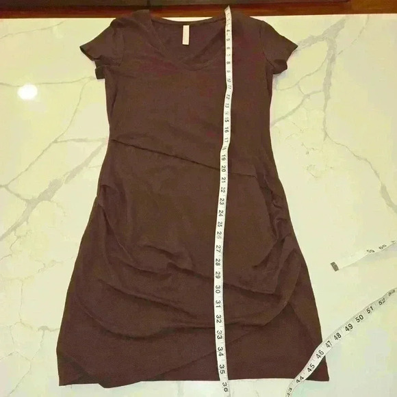 Athleta Womens Short Sleeve V Neck Mini Dress Purple Size Small - Picture 9 of 9
